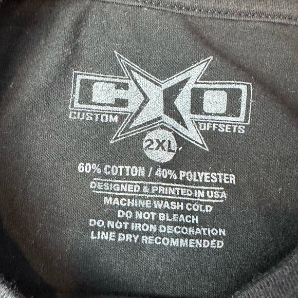 Custom Offsets Tee Shirt Black Size 2XL Made in USA - Picture 3 of 3